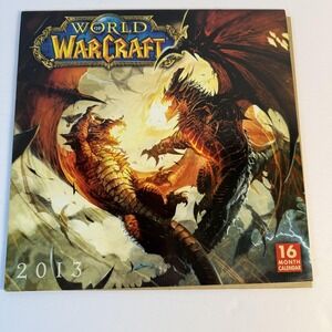 World Of Warcraft 2013 16 Month Wall Calendar Blizzard Deathwing Lich King